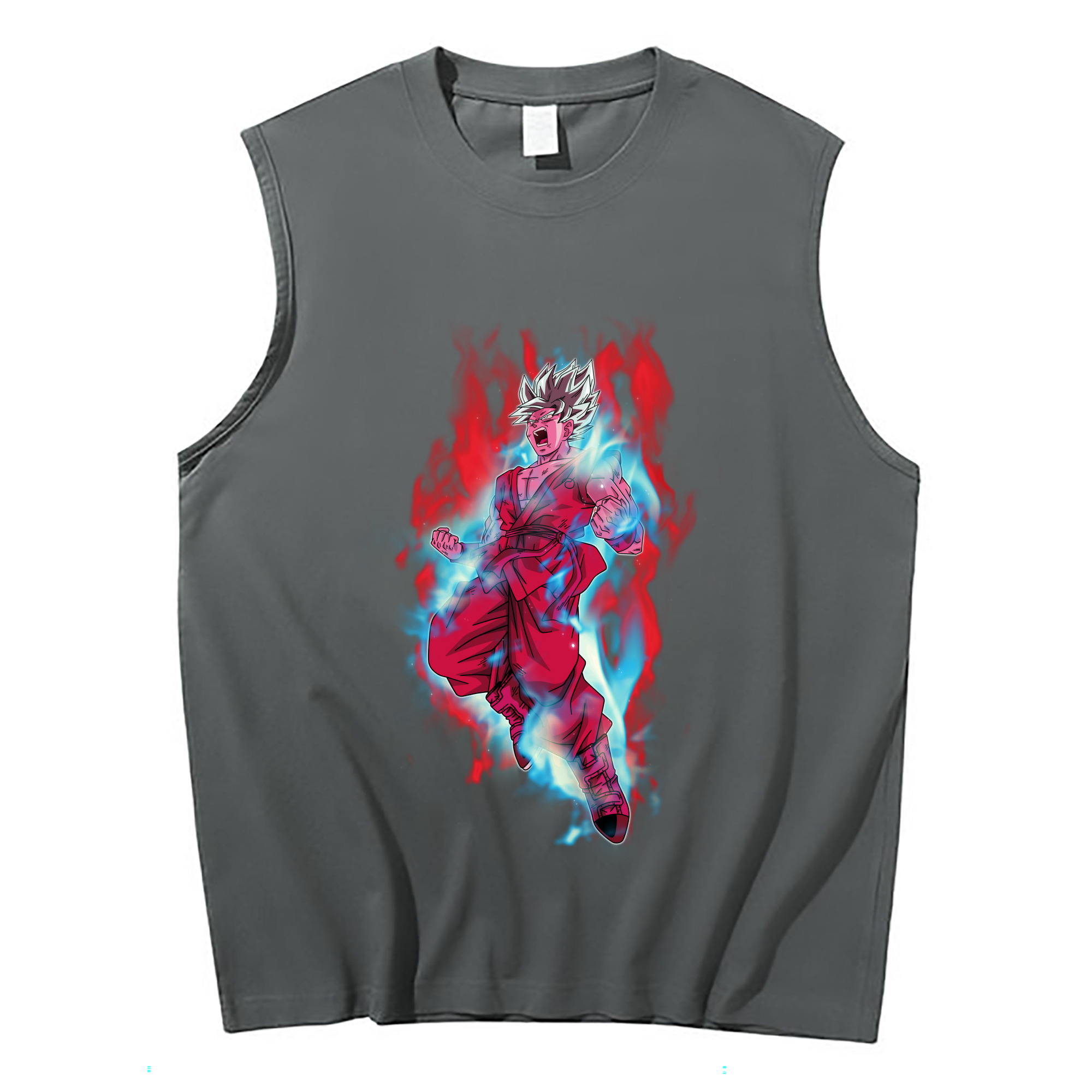 （画像用） ドラゴンボール 孫悟空（そん ごくう）Son Goku カカロット DRAGON BALL Kakarotto コットン100％タンクトップ（フロントプリント）